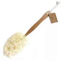 Аксессуар для ванной Tendance 43707 Мочалка беж полиэстер, ручка дерево