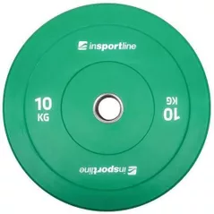 Гантель inSPORTline SL-00014310 Disc d=50mm Bumper Plate Go 10kg 31396