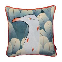 Lenjerie de pat Moooi 239553 Calligraphy Bird Cushion 50x50 Multi