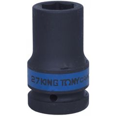 Set de tubulare, bite, duze King Tony 843527M cap tubular de impact adânc 1" 27mm