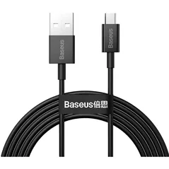 Cablu telefon mobil Baseus CAMYS-A01 USB to Micro USB 2A 2m Superior Series, Black