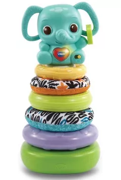 Jucărie Vtech Baby 80557503 Stack, Rattle & Link Elephant