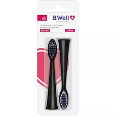 Rezervă pentru periuța de dinți B.Well Rezerva MED-870 neagră, 2buc