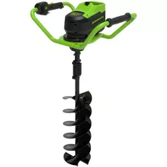 Бур Greenworks GD60EA 60V Battery-Powered Earth Auger (nu este inclus acumulator)