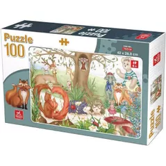 Пазл Trefl 076519 Animale din pădure, 100elem