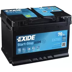 Acumulator auto Exide START-STOP AGM 12V 70Ah 760EN 278x175x190 -/+ (EK700)