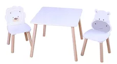 Набор детской мебели Chipolino DIWH02450323 hippo and lion