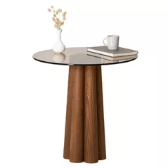 Măsuţă cafea Trendy Thales, Bronz, Nuc