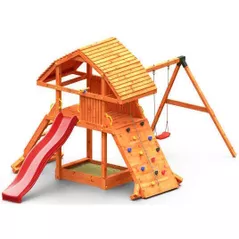 Teren de joacă Fungoo GIANT MOVE RED teak painted