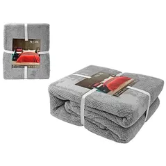 Textile de casă Promstore 53370 Cuvertura de pat 200x220cm NH Battariye poliester gri