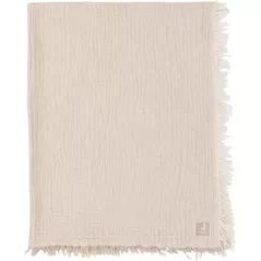 Детское постельное белье Jollein 516-522-68090 Paturica din muselina Fringe Stripe Biscuit GOTS, 120x120cm