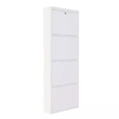 Полка для обуви Trendy Locking 4 Piece Metal-White, 50x136x15cm