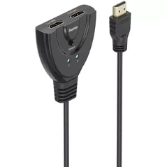 Adaptor IT Hama 205323 4K HDMI™ 2x1 Toggle Switch, 2x HDMI™ Socket - 1x HDMI™ Plug