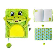 Carnet St.RIGHT 57894 Agenda cu lacat, A5, 96foi, 3D My Little Friend Happy Frog, coperta plus