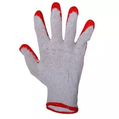 Îmbrăcăminte de lucru Lahti Pro 7503273 Mănuşi vampirki cu protecţie latex, roşu-albe, L (12per), L210609W