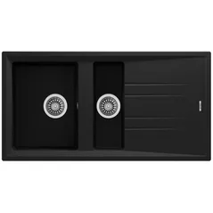 Мойка кухонная Teka Stone 60B TG 11/2B 1D tegranit Schwarzmetallic