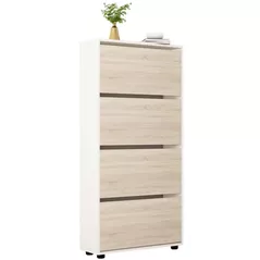 Raft pentru încălțăminte Mobildor-Lux Leo 50x27x164H cm White/Sonoma