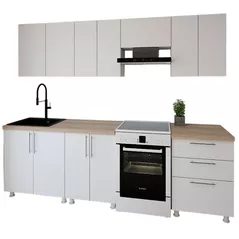 Mobilă pentru bucatarie Smartex (30067) K2 260сm Alb