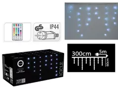 Гирлянда Promstore 20336 Luminite de Craciun Cortina, 85LED, alb, 3x0.6m, 8reg.+telecom.