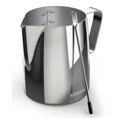Ulcior de lapte Xavax 111280 Barista Milk Jug with Latte Art Pen, Stainless Steel 600ml