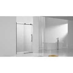 Cabină de duș miscellaneous SYSA 120x200 MATTE BLACK 8mm