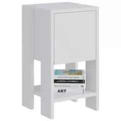 Noptieră Trendy Ema Alb, Alb, 30x55x30cm (GTR001508)