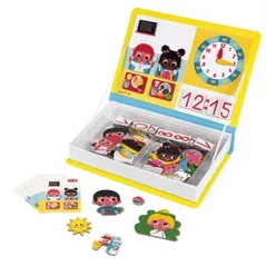 Настольная игра Janod J02724 Joc magnetic educativ Learn to Tell the Time