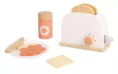 Bucătărie și veselă de jucărie Tooky Toy TL839 Setul din lemn Toaster, 57354