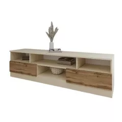 Comodă TV Smartex (16356) Т6 160cm TV Ivory+Stejar Inchis
