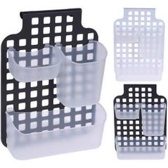 Полка для ванной Promstore 42690 Корзина навесная на дверь 3 секции Bathroom 39x29x9cm
