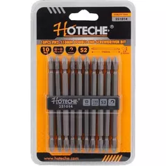 Набор головок, бит, насадок Hoteche 251014 Набор двустороних бит 10 шт PH2 110mm