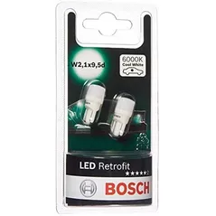 Автомобильная лампа Bosch W5W LED Retrofit 12V 1W W2,1x9,5d Blister (2шт.) (1987301505)