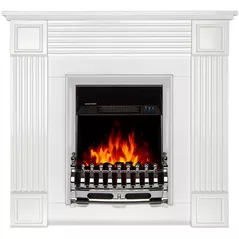 Камин электрический ArtFlame Nexor & Galileo Silver, 950x1000x270mm, Alb