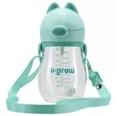 Cană cu pai U-Grow UG05-SIP330 Cana cu pai si curea, 330 ml