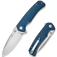 Нож походный Sencut S24025-3 Skarnax, mâner Micarta albastru, Liner Lock