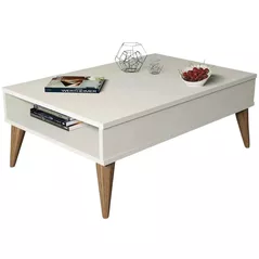 Măsuţă cafea Trendy Cel mai bun, Crema 90x34x60cm