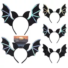 Decor Promstore 43976 Cerc pe cap Halloween Liliac, 27X23cm