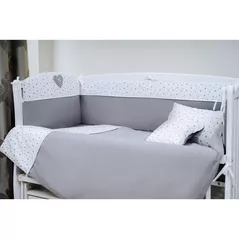Детское постельное белье PernaMea Set lenjerie 8 piese Confort Stele Gri (PM.100042/1)