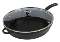 Tigaie Voeux Kitchenware ST-192 Tigaie din fontă Elegance, 28cm + capac sticlă