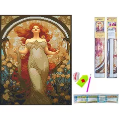 Картина по номерам Strateg 57313 Mozaic cu diamante 40x50cm Puterea feminina