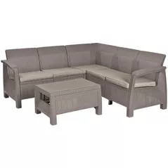 Садовая мебель Keter Corfu Relax Set Cappuccino/Sand (227845)