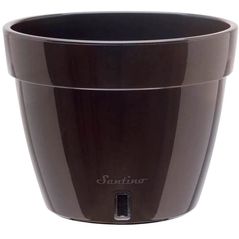 Цветочный горшок Santino Asti (12.0L, Negru Auriu/Negru)