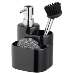 Accesoriu pentru bucătărie Bisk 07674 Dozator set 3 elemente, negru. (ceramica)