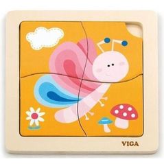 Головоломка Viga 50136 Mini-puzzle din lemn Fluturaș