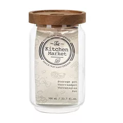 Container alimentare Excellent Houseware 37105 Borcan din sticla cu capac-sfesnic 0.7L, 10cm