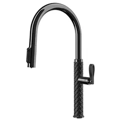 Bateria bucătărie Gessi 60934-439 Nero/Black Metal PVD