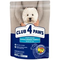 Hrană pentru animale de companie CLUB 4 PAWS 24230985 Hrană uscată Premium, pentru câini adulți, rase mici, miel și orez, 8 x 900 g