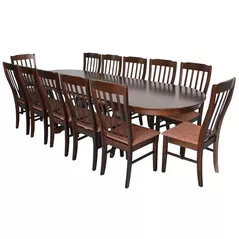 Set masă și scaune Evelin di Costacurta стол HV-33V Chocolate + 12 стульев Wenyi Chocolate/Brown