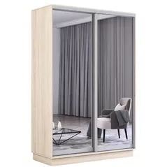 Шкаф Mobildor-Lux Fox uși glisante din oglinzi (130x60x220H cm) Sonoma