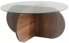 Журнальный столик Trendy Bubble, ореховый 75x35x75 см